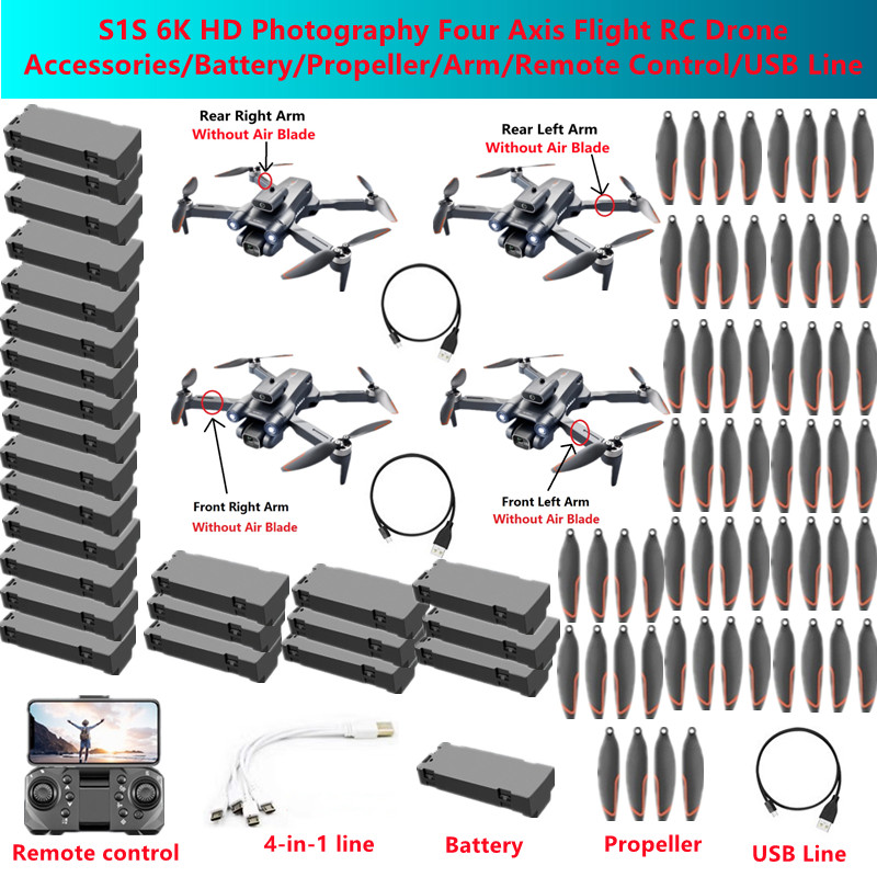 Drone Rc S1S - Peças de Reposição para Drone RC