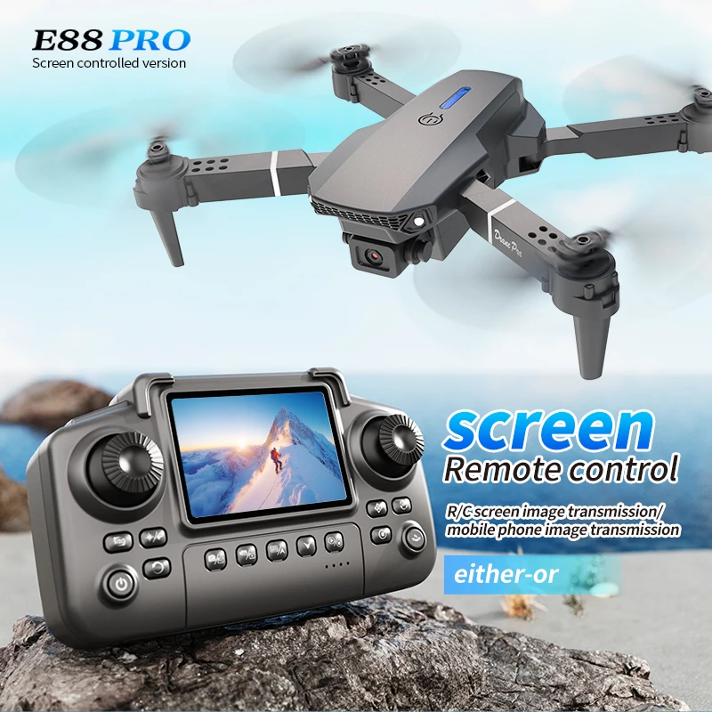Drone Vera Rc - Drone Profissional E88 PRO com Tela,