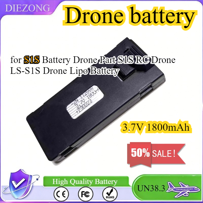 Drone Rc S1S - Bateria Lipo 3.7V 1800mAh para Drone