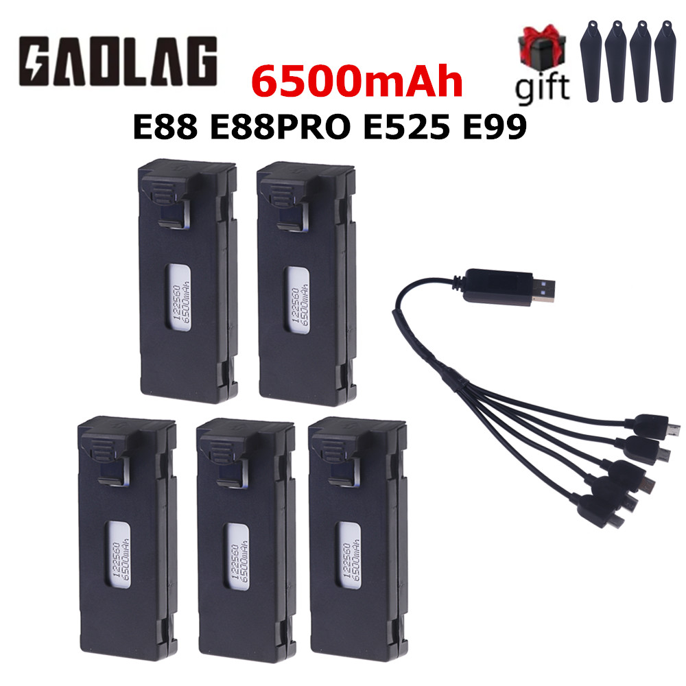 Drone Rc S1S - Bateria com carregador, 3.7V, 6500mAh, LS-S1S