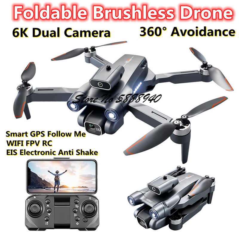 Drone Rc S1S - Drone Dobrável com Controle Remoto, Fluxo