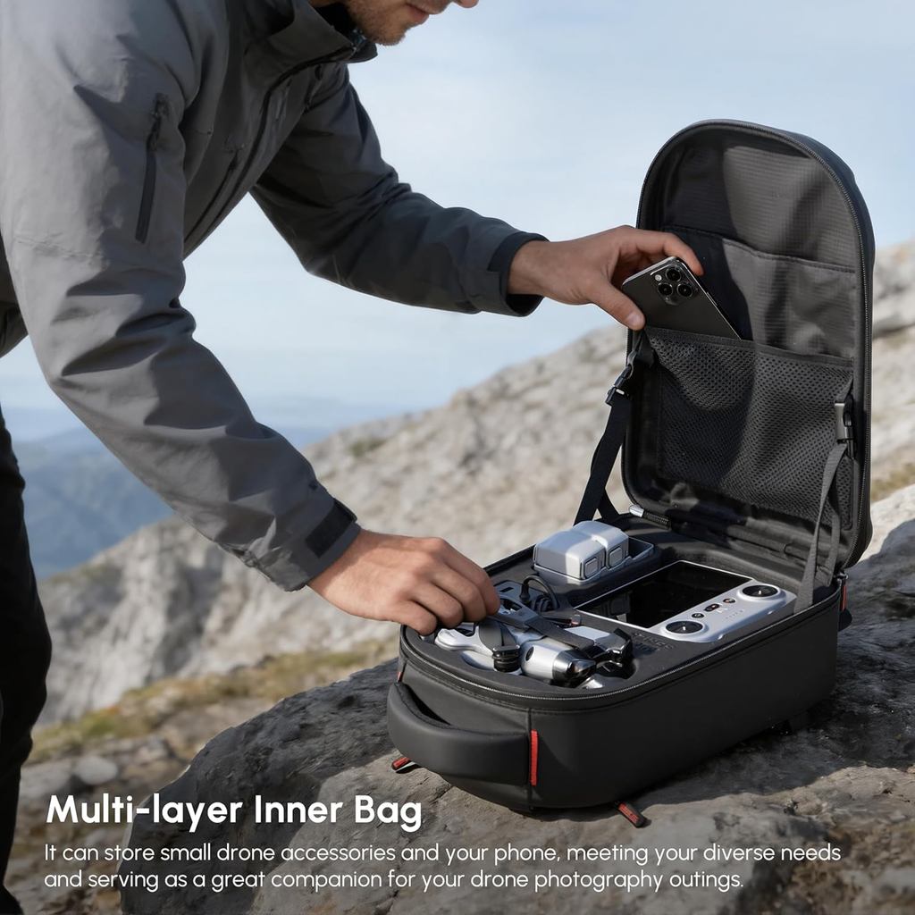 Mochila rígida à prova d'água  - Drone Dji Rc Mini 3 avaliação e preço
