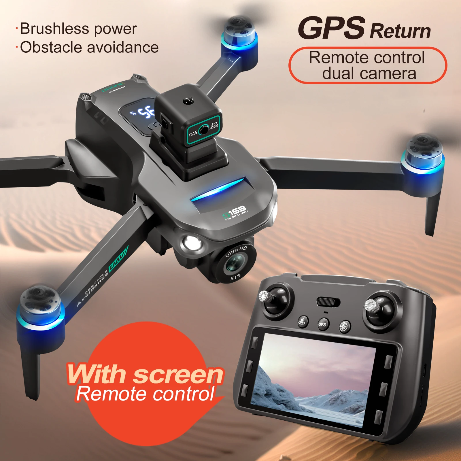 Drone profissional s159 gps co - Drone Rc Gps S159 avaliação e preço