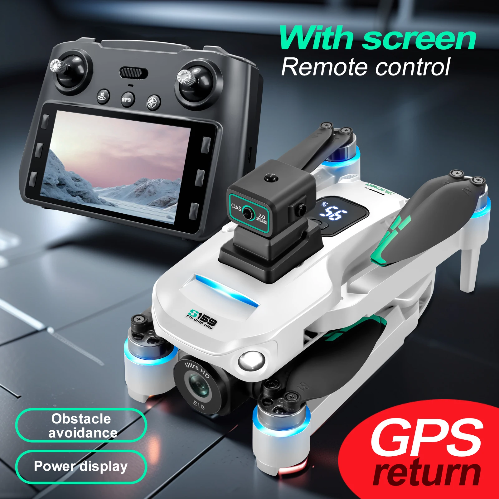 Drone profissional s159 gps co - Drone Rc Gps S159 avaliação e preço