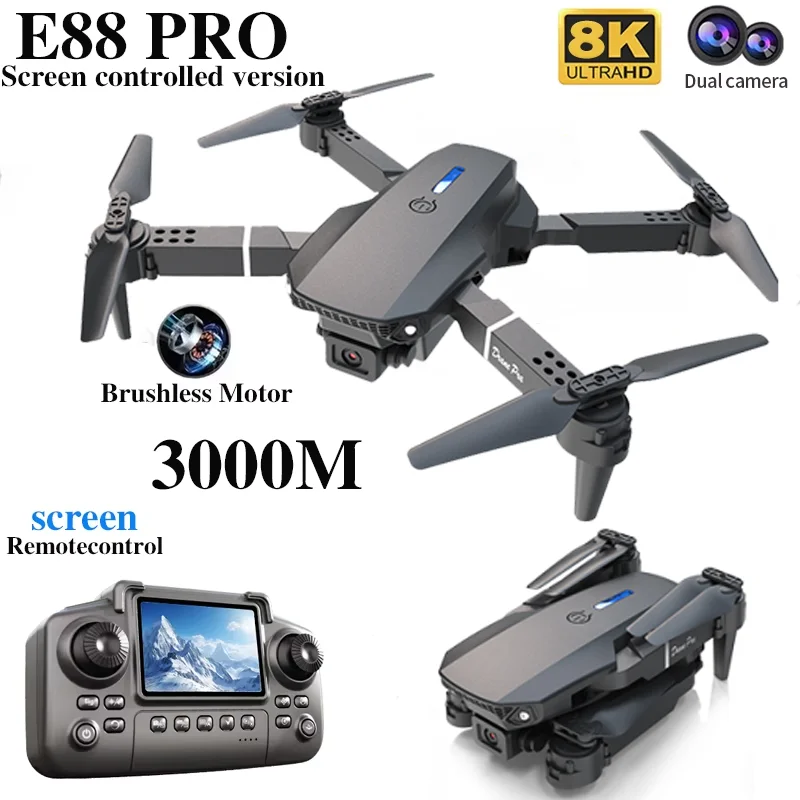 Drone Profissional E88 PRO com - Drone Vera Rc avaliação e preço