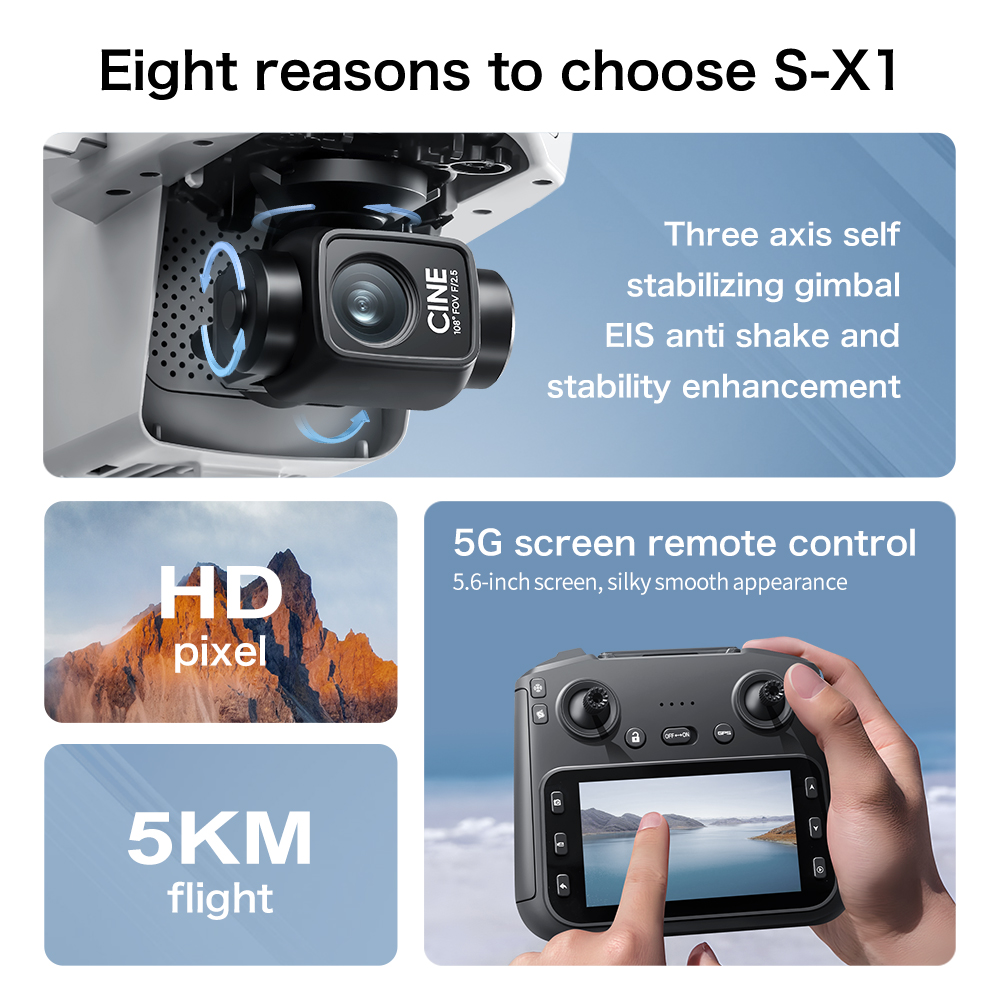 Drone Original S-X1 8K HD Prof - Drone Vera Rc avaliação e preço