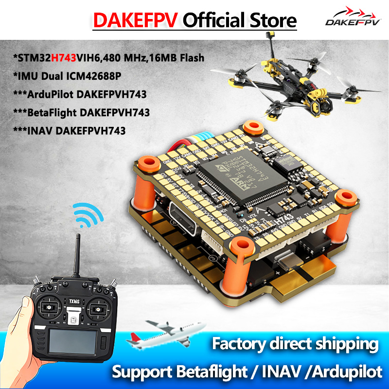 DAKEFPV H743 FC 6S 55A 8S 70A  - Heavy Lift Drone Frame avaliação e preço