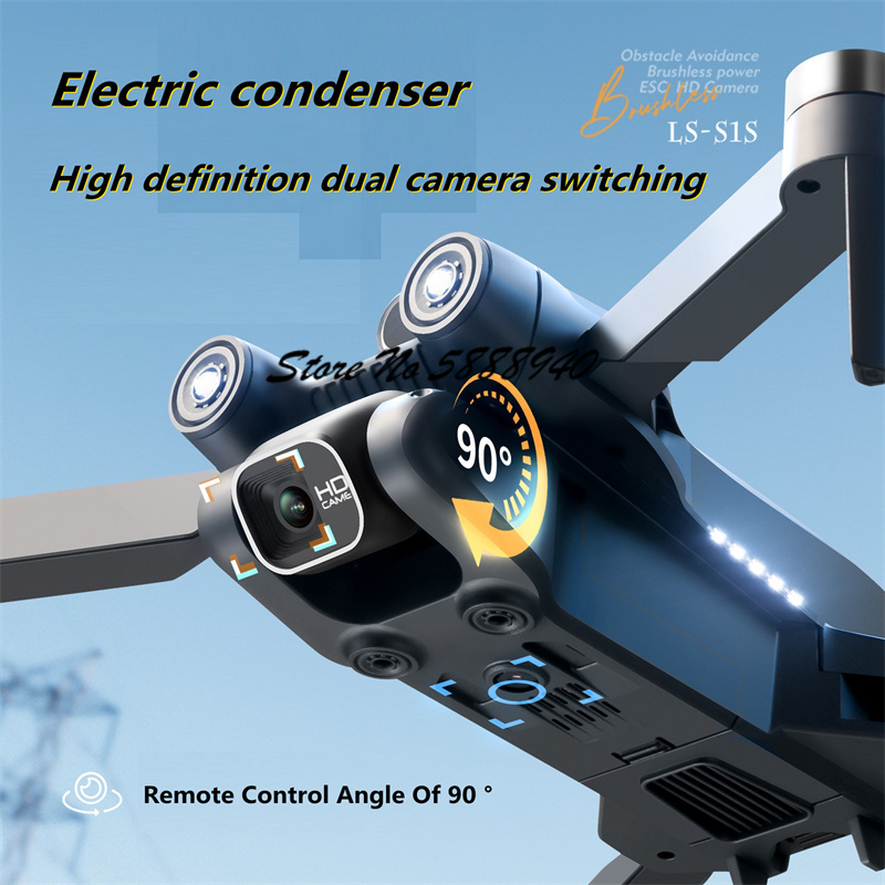Drone Dobrável com Controle Re - Drone Rc S1S avaliação e preço