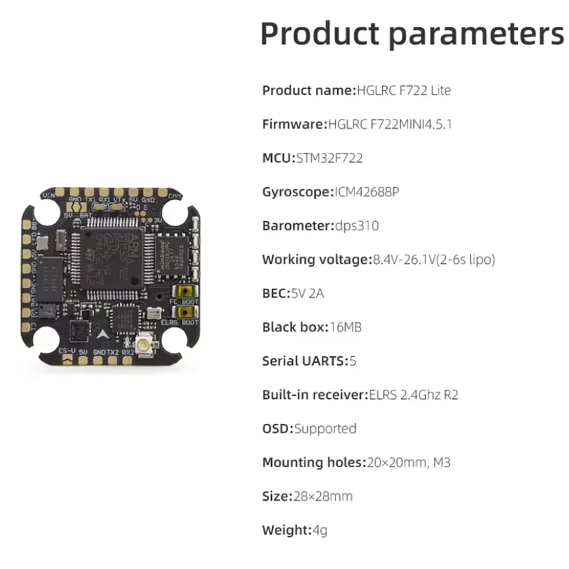 Controlador de Voo HGLRC SPECT - Betaflight Flight Controller avaliação e preço