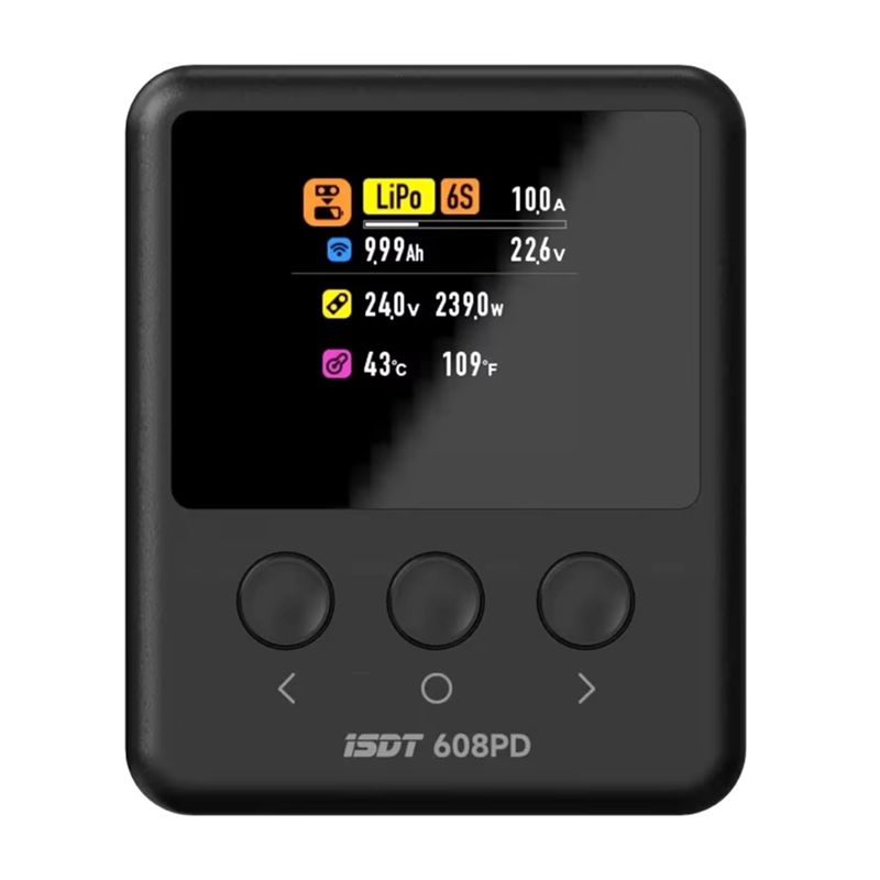 ISDT 608PD DC 240W/10A USB C 1 - Drone Smart Rc avaliação e preço