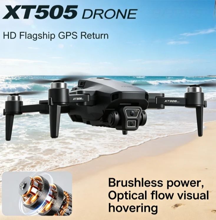 Drone GPS Dobrável Original XT - Xt505 Rc Drone avaliação e preço