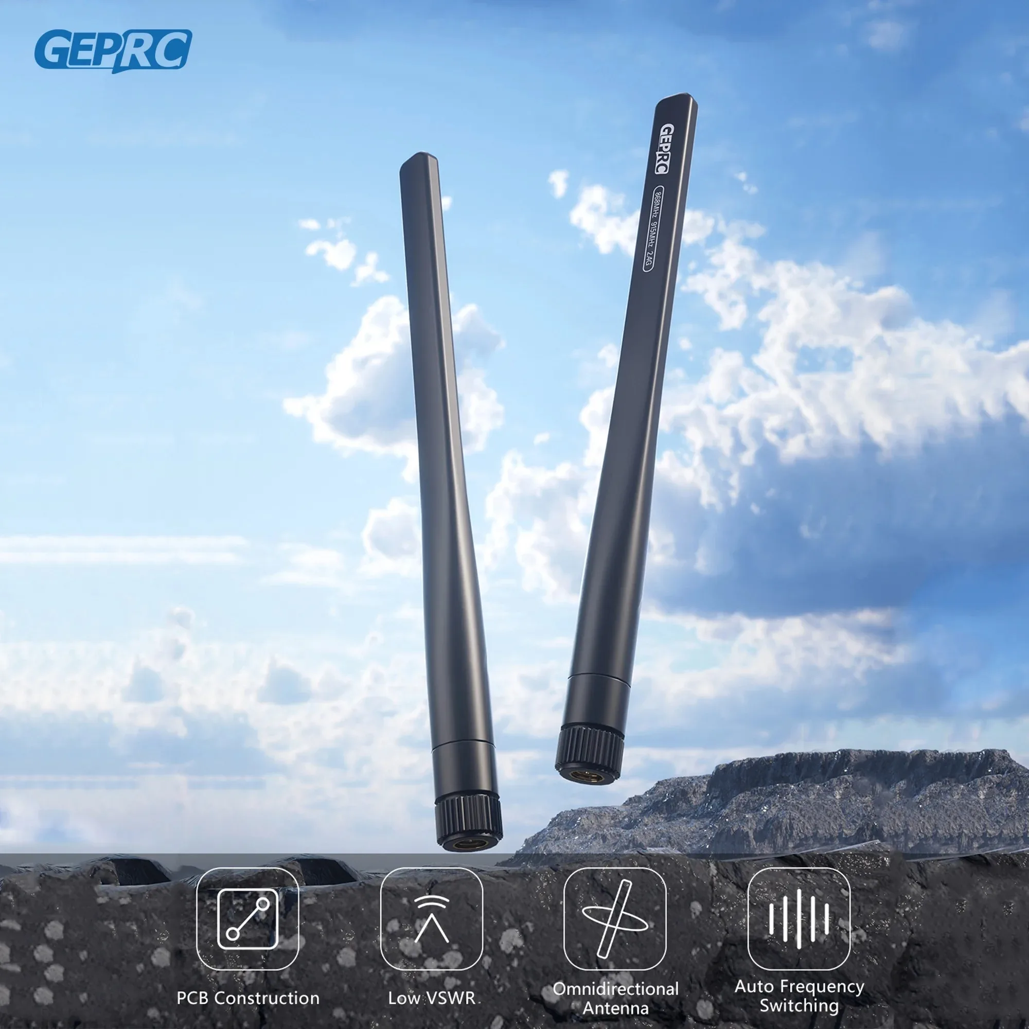 Geprc 868mhz 915mhz antena tri - Drone Rc Frequency avaliação e preço
