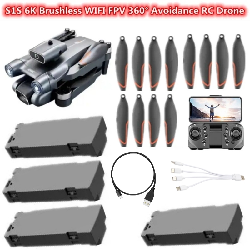 S1S 6K Brushless WIFI FPV 360  - Drone Rc S1S avaliação e preço