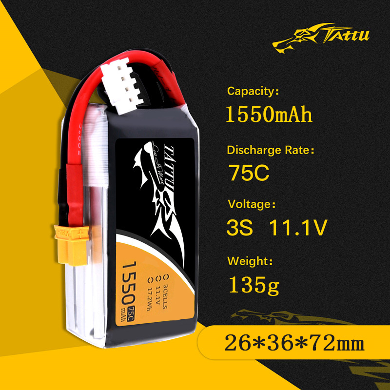Bateria TATTU-LiPo para Helicó - Drone Rc Link avaliação e preço